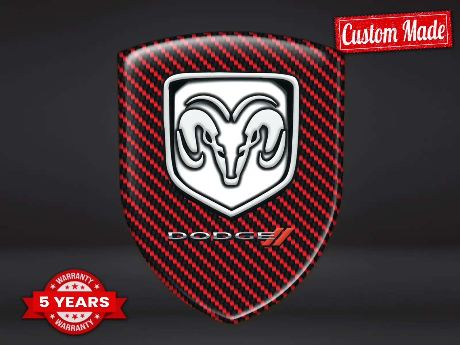 Dodge Silikon Sticker Premium Qualität Racing Domes